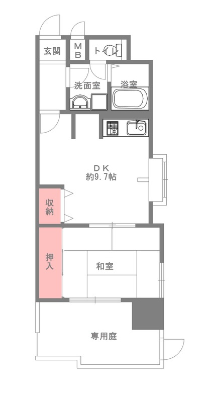 ノバカネイチ四ツ橋の間取り
