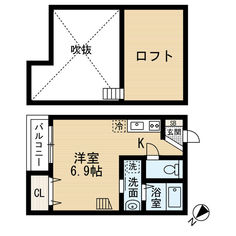 プレシャス ソルーナ 博多駅南の間取り