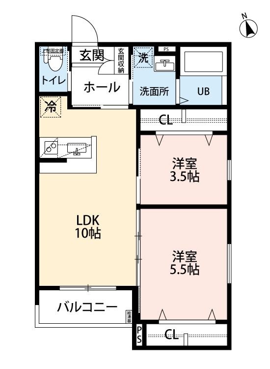 robot home 箱崎宮前Ⅱの間取り