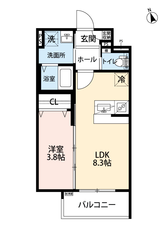 robot home 箱崎宮前Ⅱの間取り