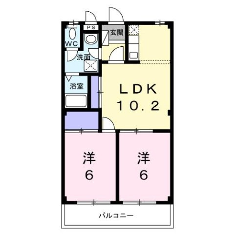 アヴニールＮｏ２の間取り