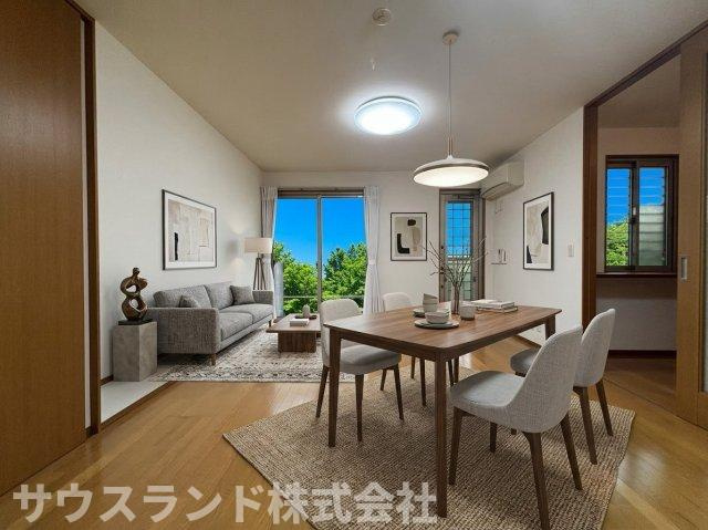 八王子市元八王子町一丁目の居間・リビング|※本画像はCGで作成しており、実際に現地に家具は置かれておりません。また、価格に家具は含まれておりません。