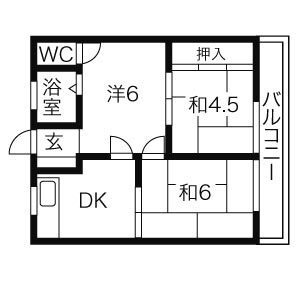 【間取り】 | 五才美ハイツ