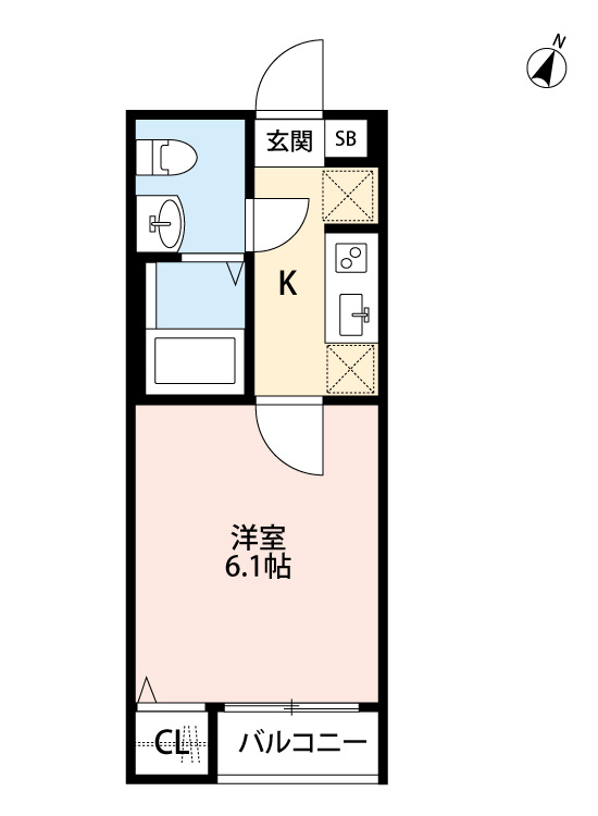 REVE柏(レーブカシワ)　仲介手数料（賃料の1.10ヵ月）の50％OFF対象物件！の間取り