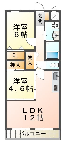 リヴァージュ北舞子の間取り