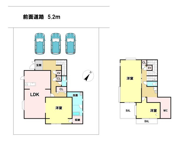 七栄　ＲＣ戸建ての間取り