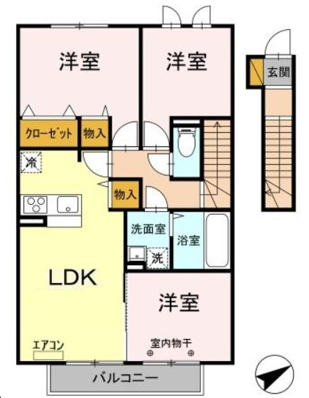 仲介手数料（賃料の1.10ヵ月）の50％OFF対象物件！の間取り