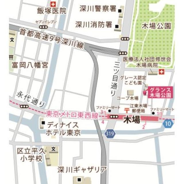 グランス木場公園の地図