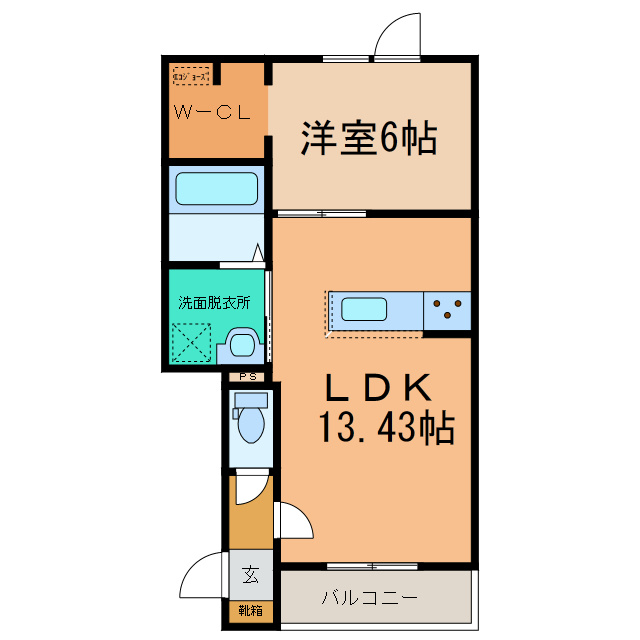 EAST GARDENⅨの間取り