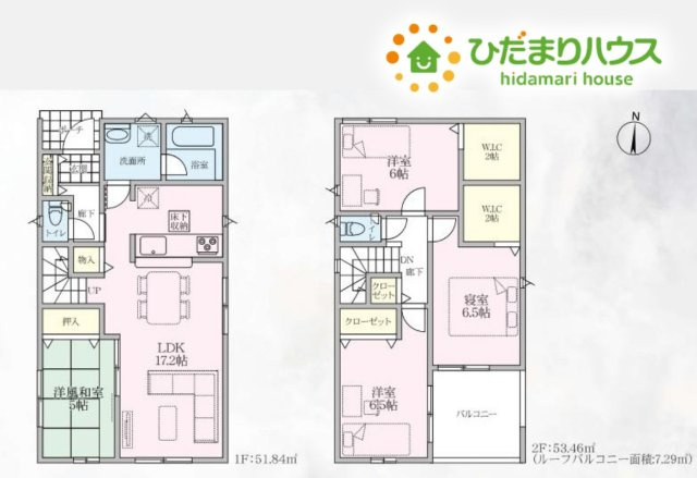 美里町沼上　第4　新築一戸建て　クレイドルガーデン　01の間取り