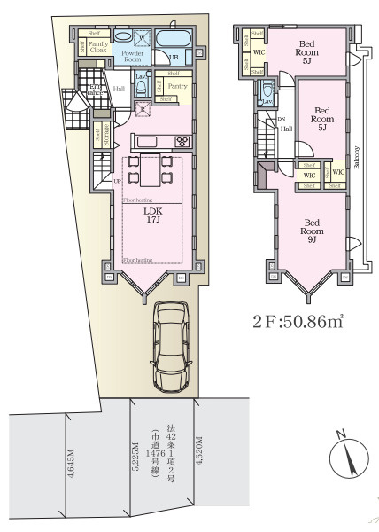茅ヶ崎市浜竹3丁目　新築戸建　全4棟1号棟
