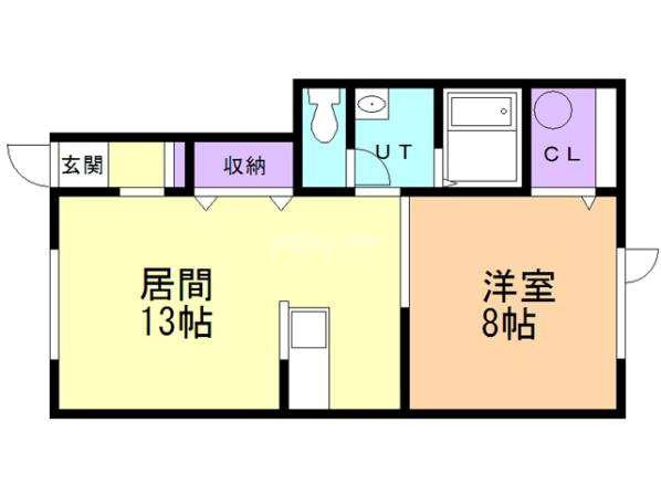 南2ハイツの間取り