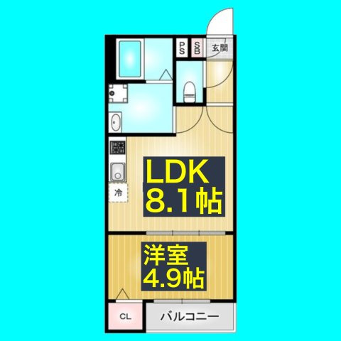 アークティカ上飯田の間取り