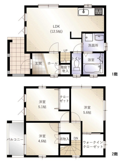【間取り】 | フジパレス戸建賃貸東助松町二丁目