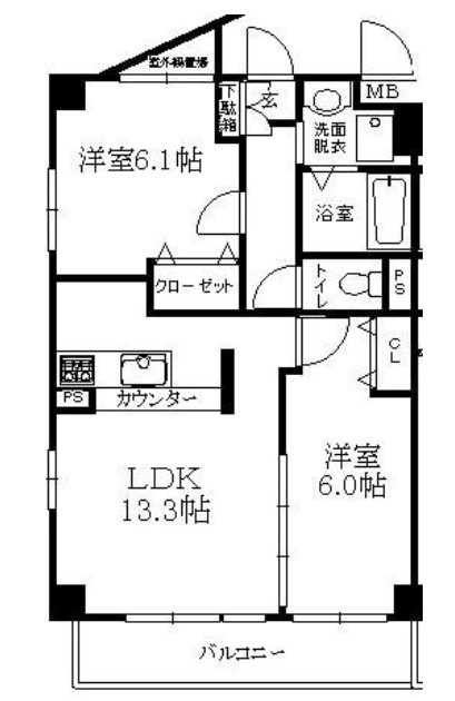 ウインドヒル鎌ヶ谷【仲介手数料：50％OFF】対象物件！の間取り