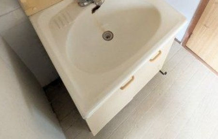 平塚市馬入本町の賃貸マンションの洗面所