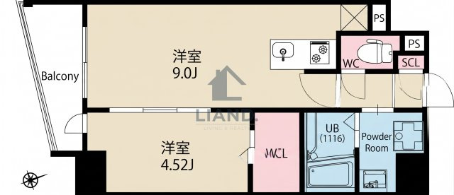 レブリアント清川Ⅰ　住吉小学校区の間取り|レブリアント清川Ⅰ