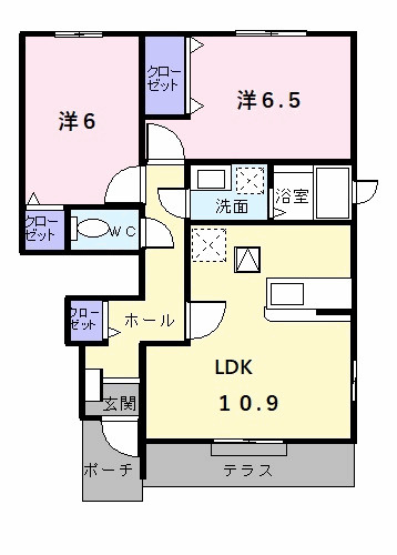 カモミールⅢ　Ａの間取り