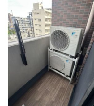 MAXIV東向島フュージョナルDUEのバルコニー|外からの目が気にならないバルコニーで洗濯物が干せます