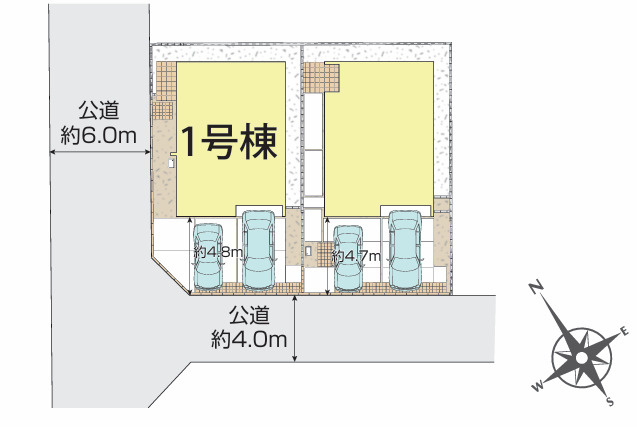 【区画図】 | 座間市立野台3丁目　新築戸建て　全2棟　【仲介手数料無料】 | 【仲介手数料無料でご紹介可能です】大樹不動産