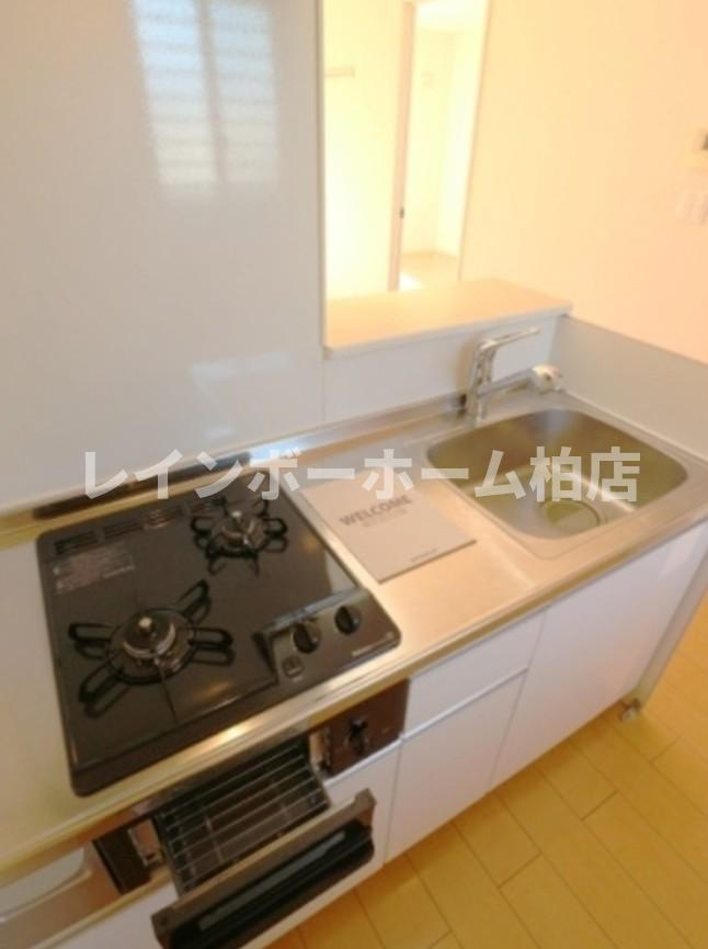 仲介手数料（賃料の1.10ヵ月）の50％OFF対象物件！のキッチン|２口ガスコンロです