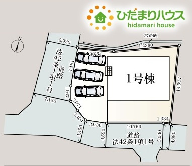 本庄市児玉町下浅見　第1　新築一戸建て　クレイドルガーデン　01の区画図