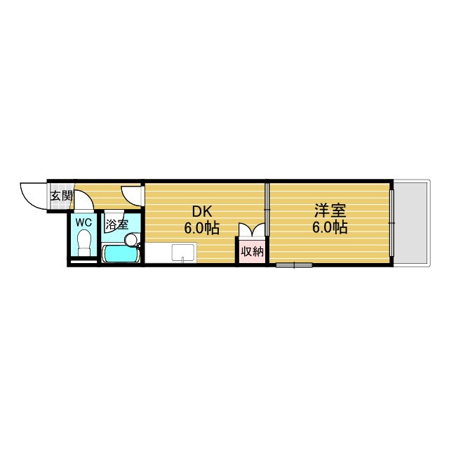 クリエール三津屋の間取り