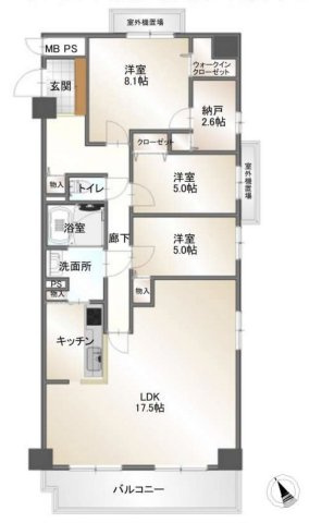 【間取り】 | ワコーレロイヤルガーデン北本F棟