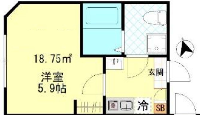 エアフォルク新小岩の間取り
