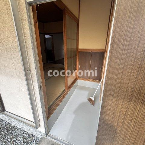 天之川町テラスの玄関