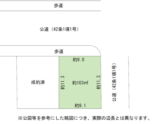 川越市霞ケ関北5丁目　売地の土地図