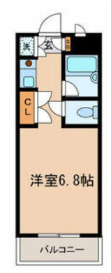 小平市花小金井南町１丁目の賃貸マンションの間取り