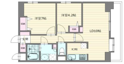 セントヒルズ神楽坂の間取り