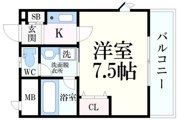 お部屋の写真は反転タイプの別号室のものを使用しております
