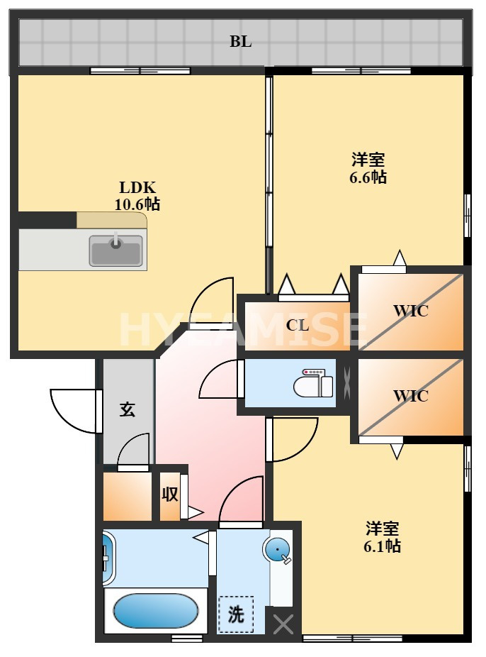 オッツ池田の間取り