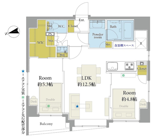 【間取り】 | 八丁堀アムフラット