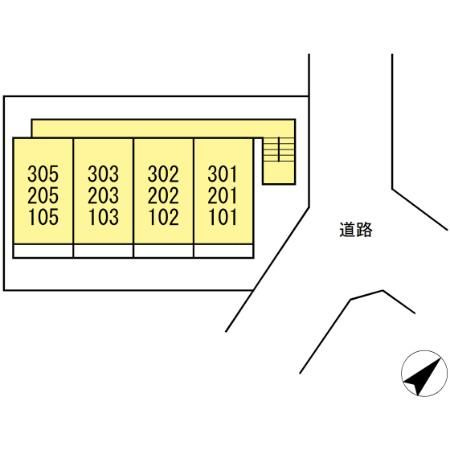 ソレイユ氷川台の区画図