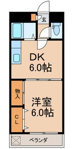 船橋市本中山５丁目の賃貸マンションの間取り