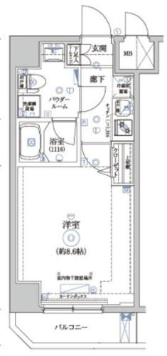 パティーナ住吉Triaの間取り