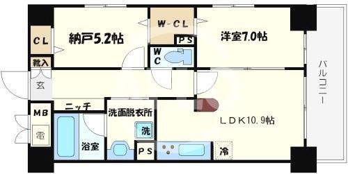 アネスト北堀江　堀江小学校区の間取り|アネスト北堀江　間取り