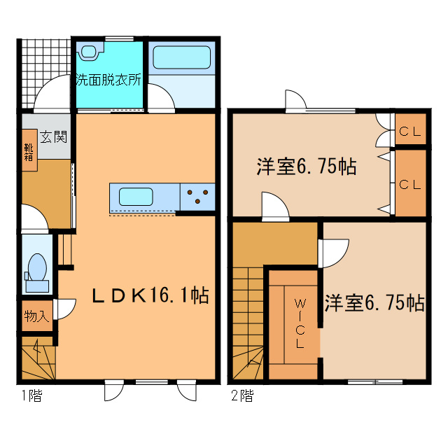 TOWN東12南5の間取り