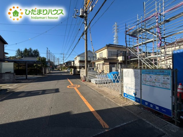 上尾市泉台2丁目　新築戸建　リーブル01の前面道路含む現地写真|10/11撮影