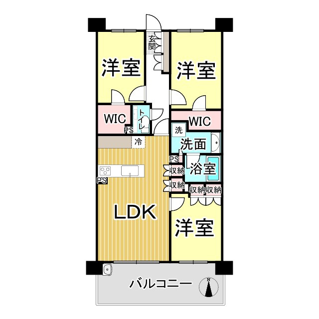 プレミスト京都松ケ崎の間取り
