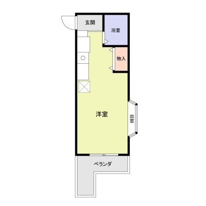 神戸市北区鈴蘭台東町４丁目のアパートの間取り