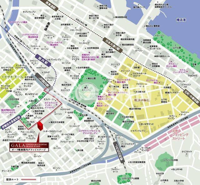 ガーラ横濱関内グランドステージの地図
