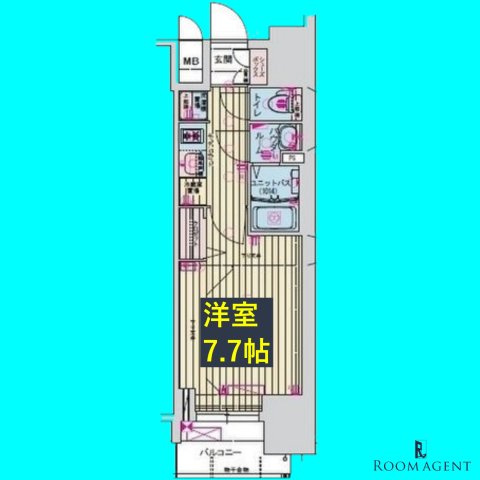 プレサンス東別院駅前Ⅱの間取り