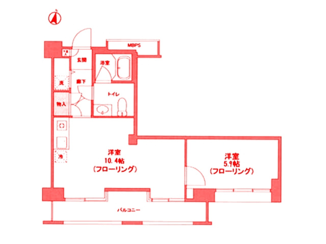 藤沢市湘南台２丁目の賃貸マンションの間取り|使いやすい間取りです♪