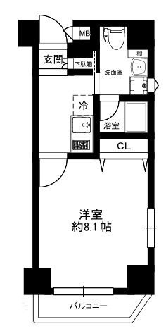 グラントゥルース赤羽の間取り|間取りです。