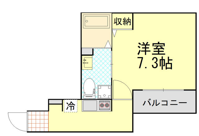 モナーク生田の間取り