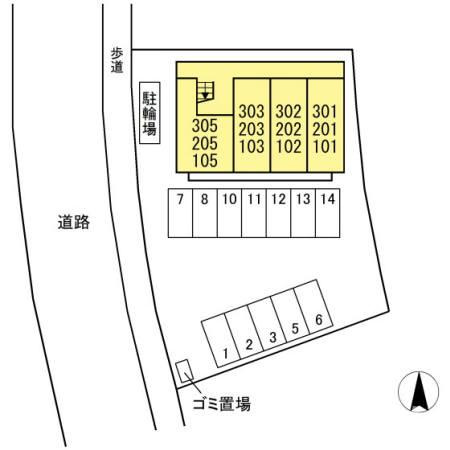 I markの区画図